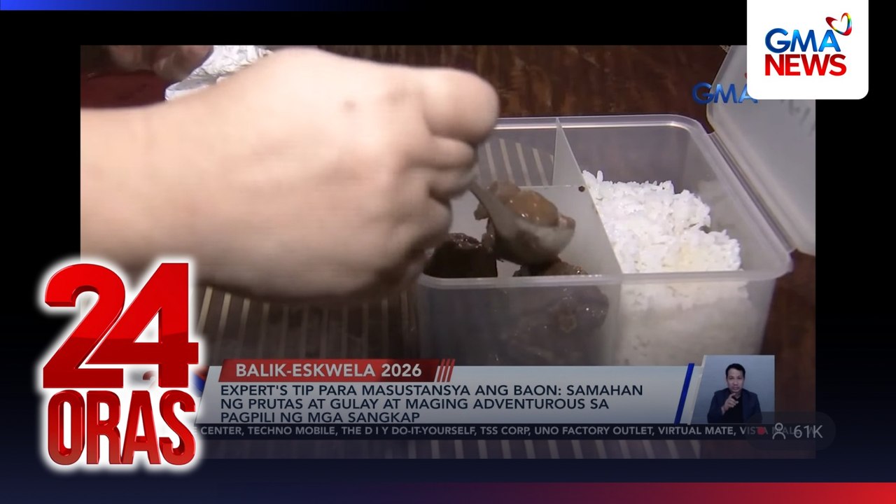 Expert’s tip para masustansya ang baon – Samahan ng prutas at gulay at maging adventurous sa pagpili ng mga sangkap | 24 Oras