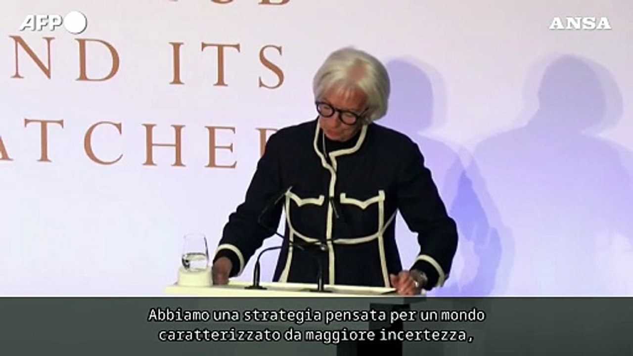 Lagarde: "Bce pronta ad agire se lo shock energetico e' persistente"