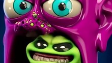 Mischievous Cartoon Creatures Escape His Nose! 😂👀