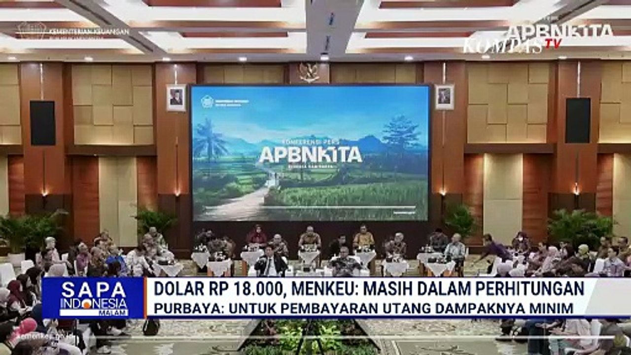 Rupiah Tembus Rp18.000 per Dolar AS, Menkeu Sebut Masih Sesuai Perhitungan Pemerintah