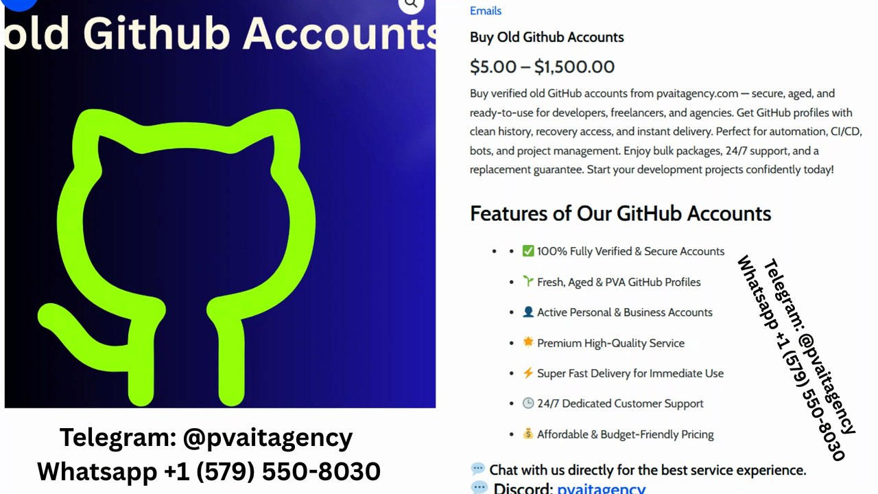 Why would someone buy an old GitHub account?