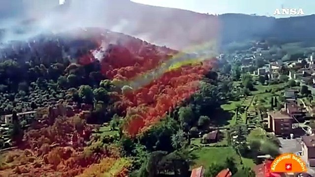 Monte Faeta, incendio ancora molto attivo: bruciati 800 ettari