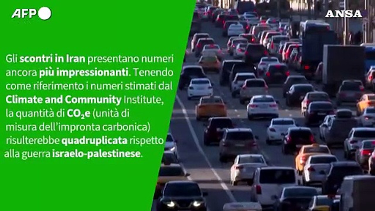 ANSA VERIFIED - I costi climatici della guerra in Iran sono piu' delle emissioni di un intero Paese?