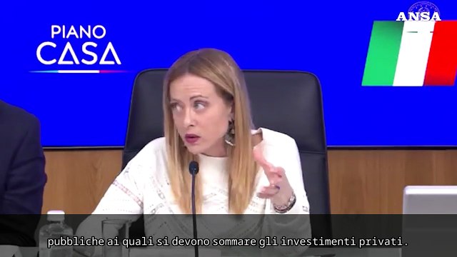 Meloni: Con il Piano casa rigenerati 60mila alloggi popolari