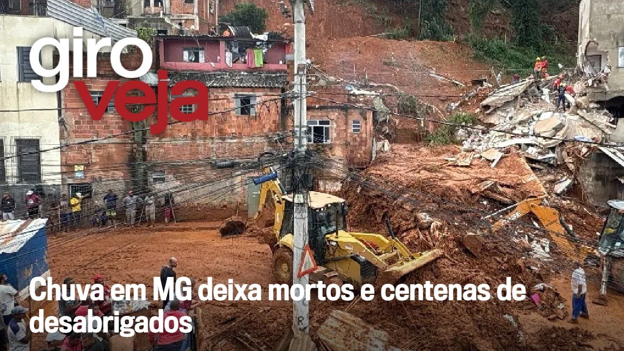 Chuva em MG deixa mortos e centenas de desabrigados; Bombeiros buscam por desaparecidos | Giro VEJA