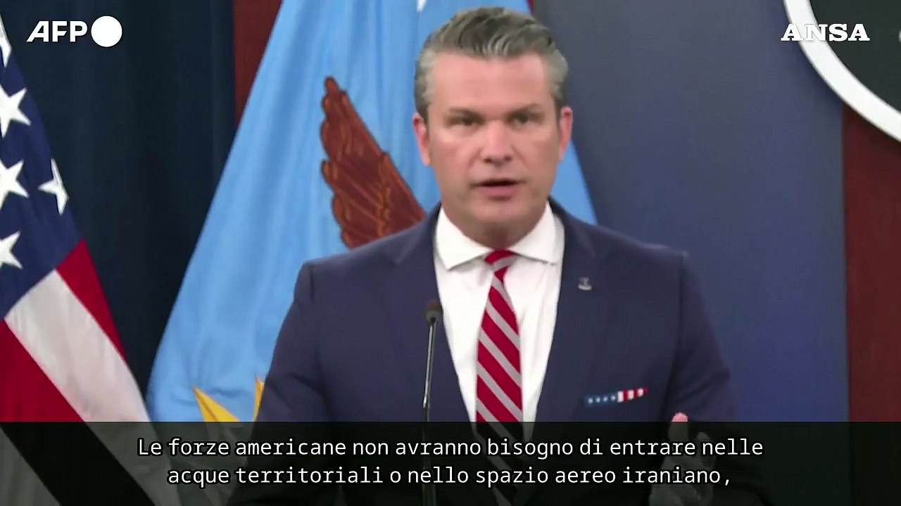 Pete Hegseth: "Gli Stati Uniti non cercano lo scontro per lo Stretto di Hormuz"