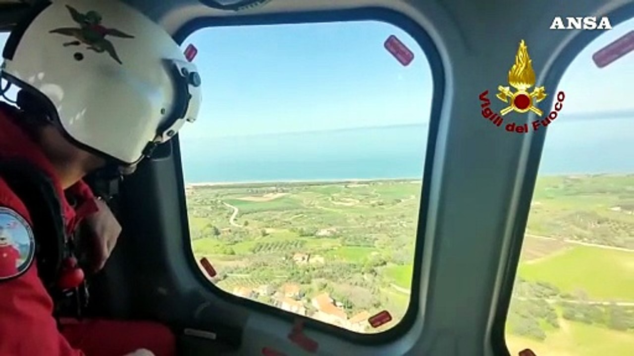 Frana in Molise, le immagini aeree del fronte lungo 4 chilometri