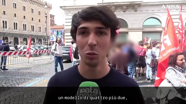 Roma, la protesta contro la riforma degli istituti tecnici