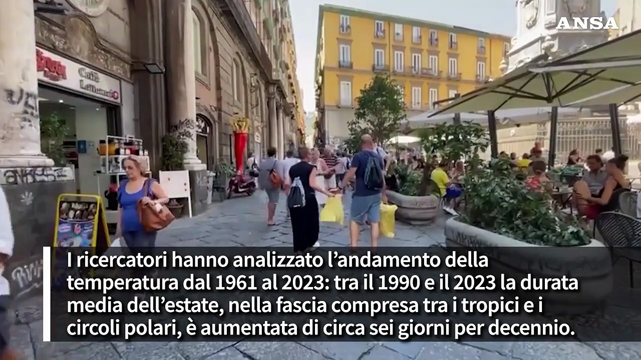 Estati sempre piu' precoci, lunghe e calde