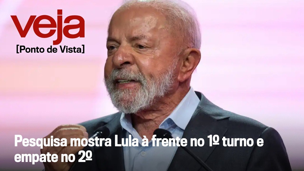 Pesquisa mostra Lula à frente no 1º turno e empate no 2º