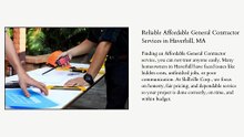 Reliable Affordable General Contractor Services in Haverhill, MA
