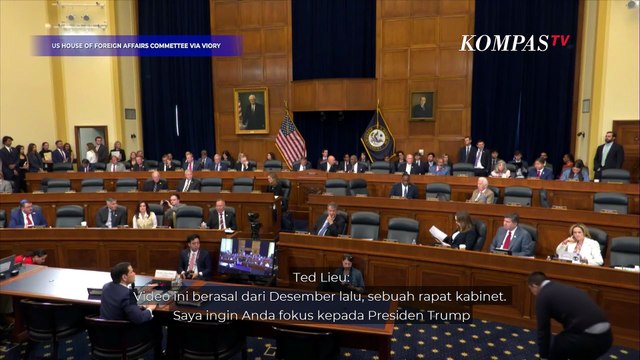 Panas! Menlu Rubio Dicecar di Kongres AS Bahas Trump Ketiduran Saat Rapat