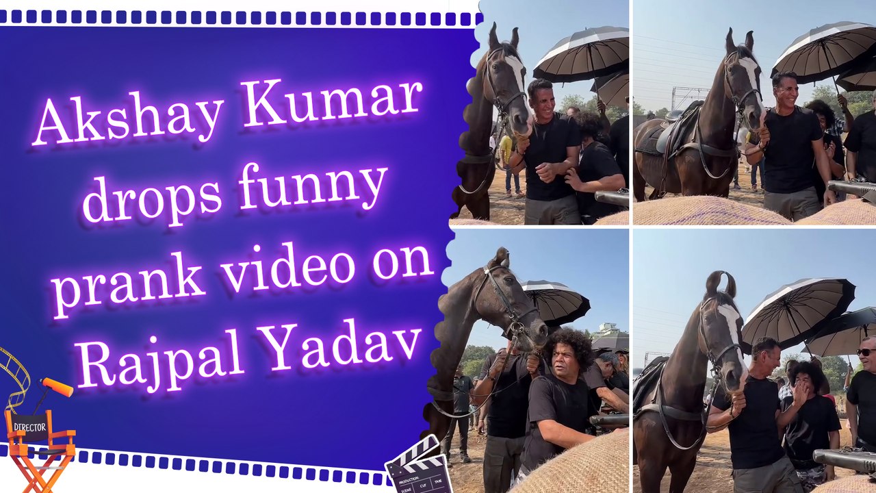 Akshay Kumar pulls hilarious horse prank on Raj...