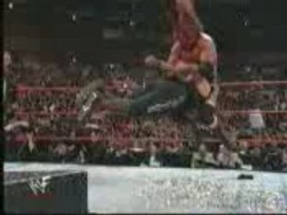 WWE HHH Pedigrees Mick Foley On Thumbtacks video Dailymotion