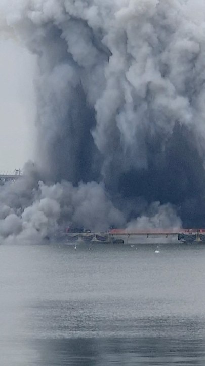 Un dron marino ucranio explota en el mayor puerto de Rumania