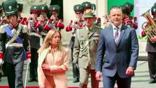 Meloni riceve il presidente polacco Nawrocki a Palazzo Chigi