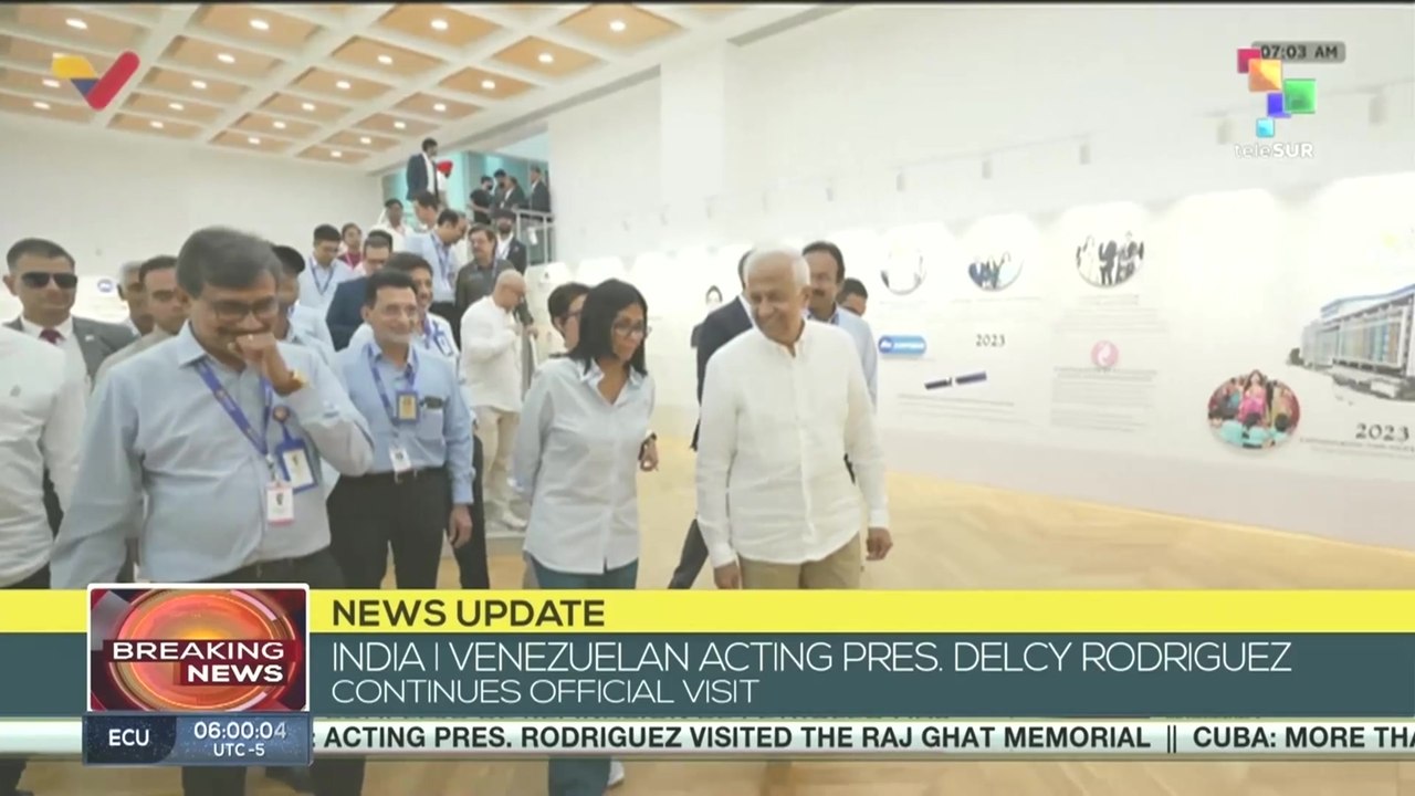 Venezuelan Acting President Delcy Rodríguez continues official visit to India
