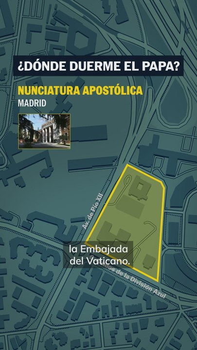 ¿Dónde va a dormir el Papa?