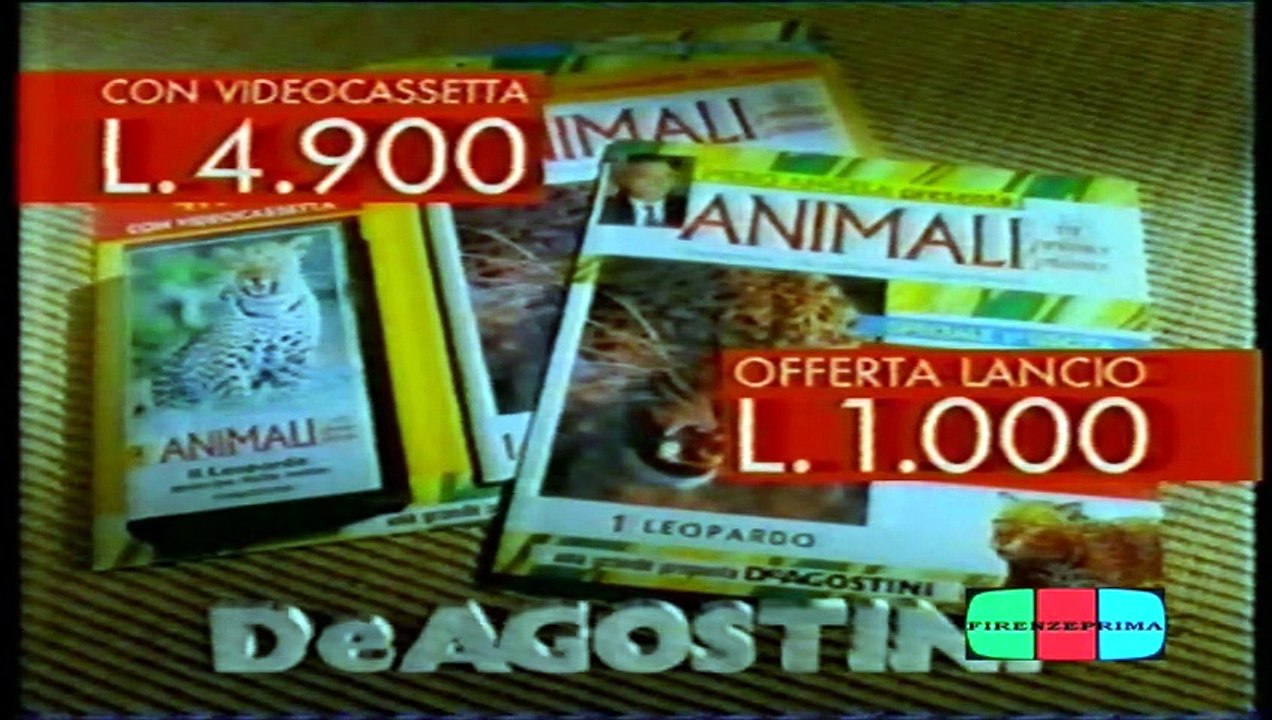 Sequenza spot pubblicitari in onda il 1° Gennaio 1995