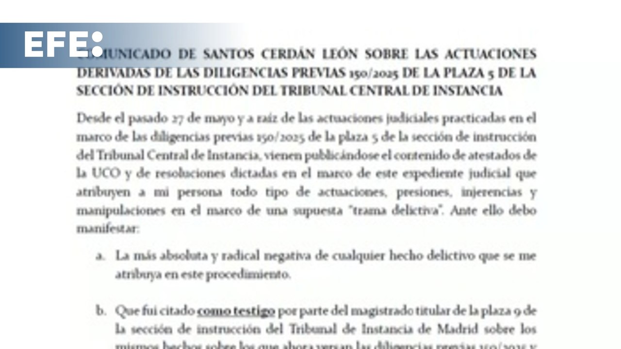 Cerdán niega liderar la trama de Leire Díez y se ve víctima de una "campaña mediática"