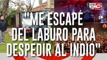 Indio Solari: cada vez son más los que se acercan a despedir a su ídolo