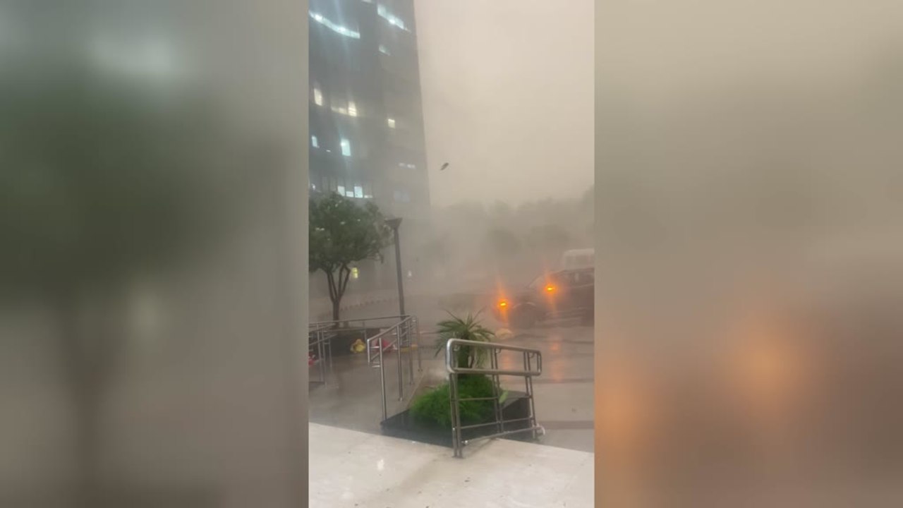 Extreme Winds and Torrential Rain Batter Noida, India