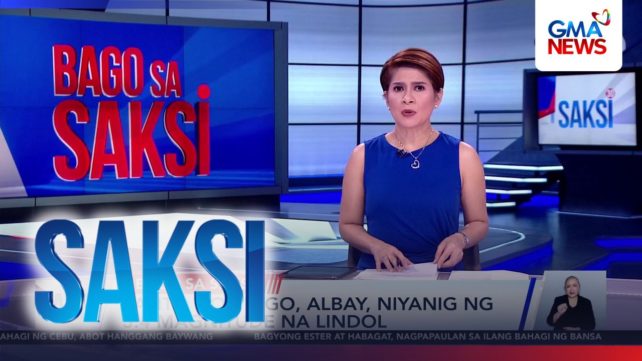 Santo Domingo, Albay, niyanig ng 5.4 magnitude na lindol | Saksi