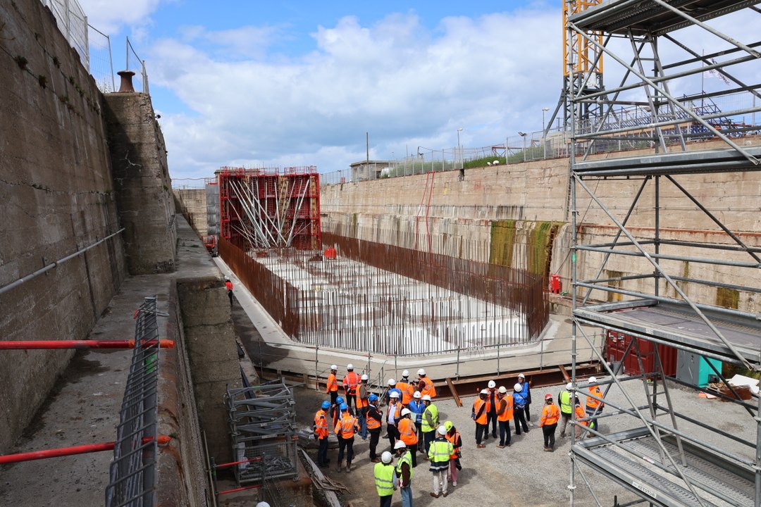 C'est quoi ce chantier colossal dans la forme de Radoub à Saint-Malo
