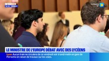 Le ministre de l'Europe débat avec les lycéens