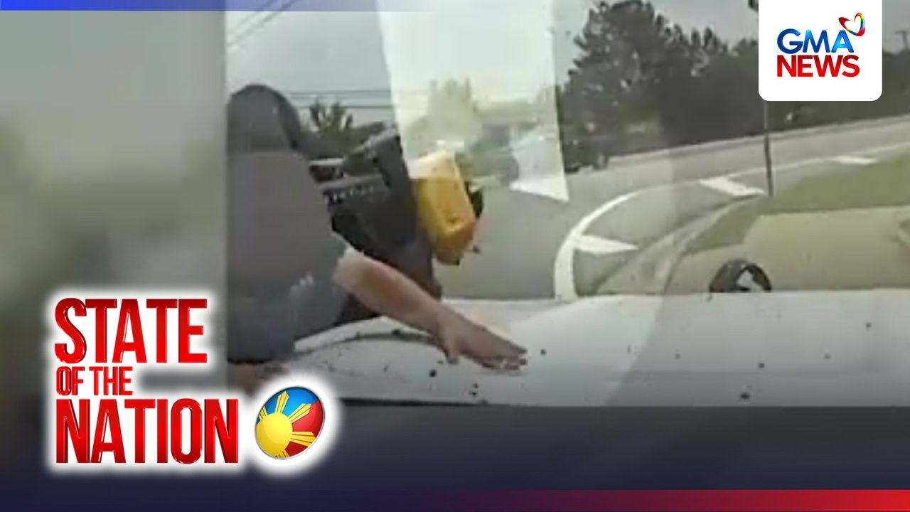 Bata, tumalsik mula sa pickup truck na bumangga sa isa pang pickup at police mobile | SONA