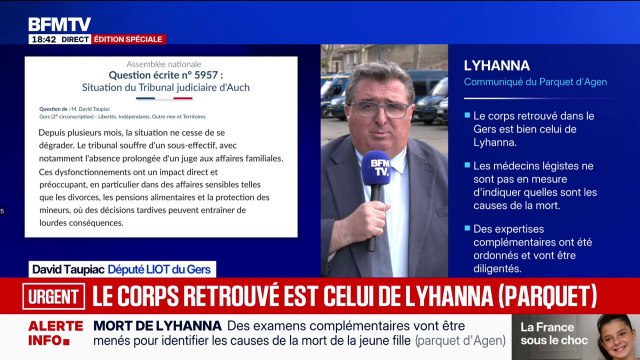 David Taupiac, député LIOT du Gers, avait constaté qu’il y avait des postes de magistrats non pourvus au tribunal d’Auch”
