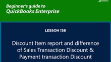 138 - Discount Item report & difference of Sales Transaction Discount & Payment transaction Discount