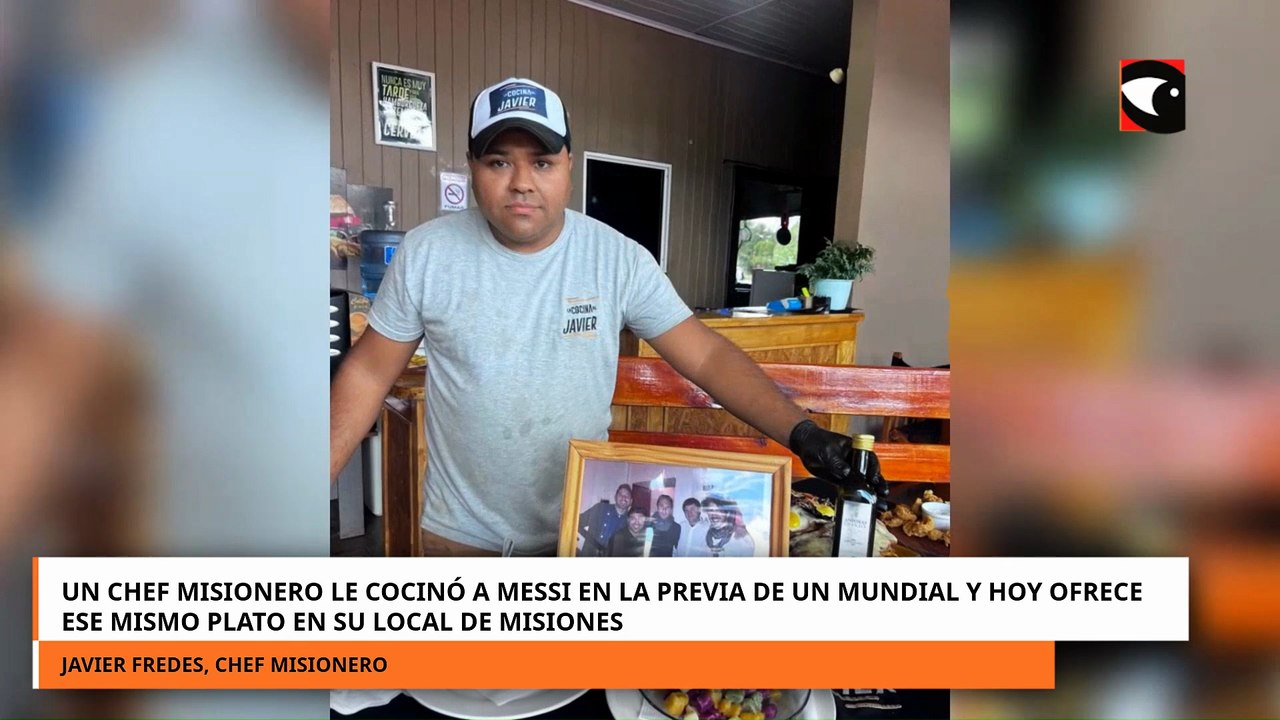 Un chef misionero le cocinó a Messi y hoy ofrece ese mismo plato en su local de Misiones