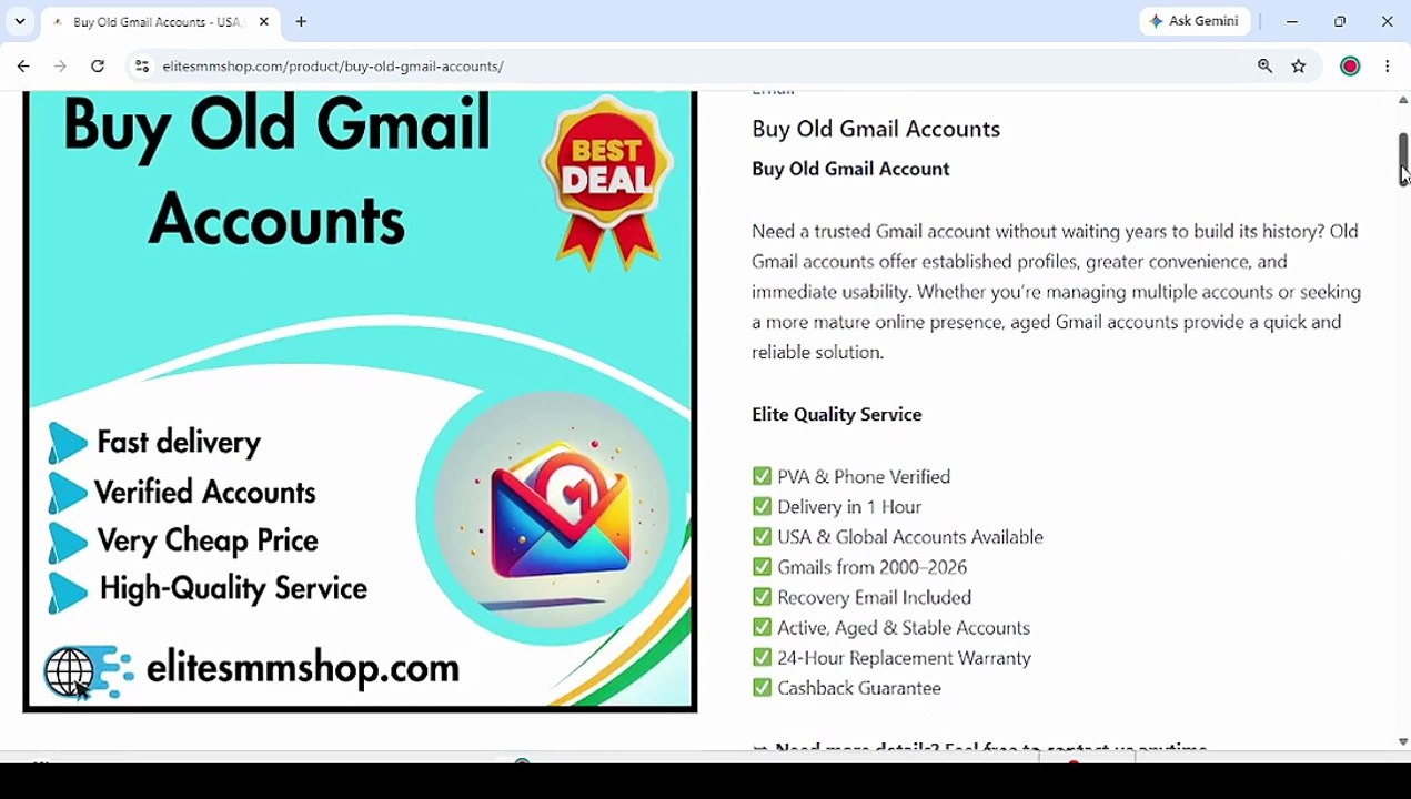 Buying Premium Aged Gmail Accounts