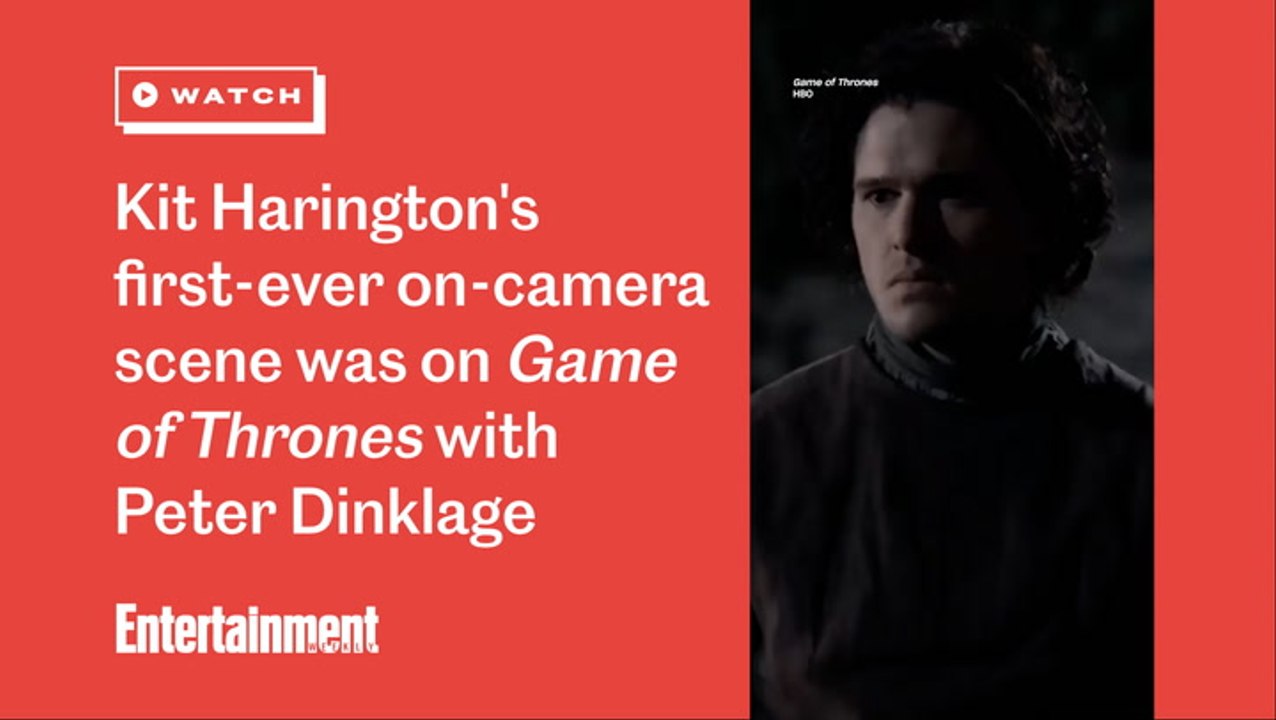 Kit Harington's first-ever on-camera scene was on 'Game of Thrones' with Peter Dinklage