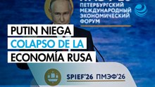 Putin niega colapso del PIB de Rusia y afirma que está impulsando una economía "soberana"
