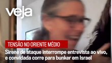 Sirene de ataque interrompe entrevista ao vivo, e convidada corre para bunker em Israel