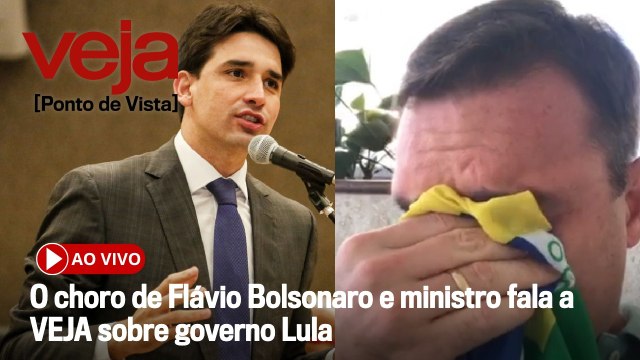 AO VIVO: O choro de Flávio Bolsonaro e ministro fala a VEJA sobre governo Lula | Ponto de Vista
