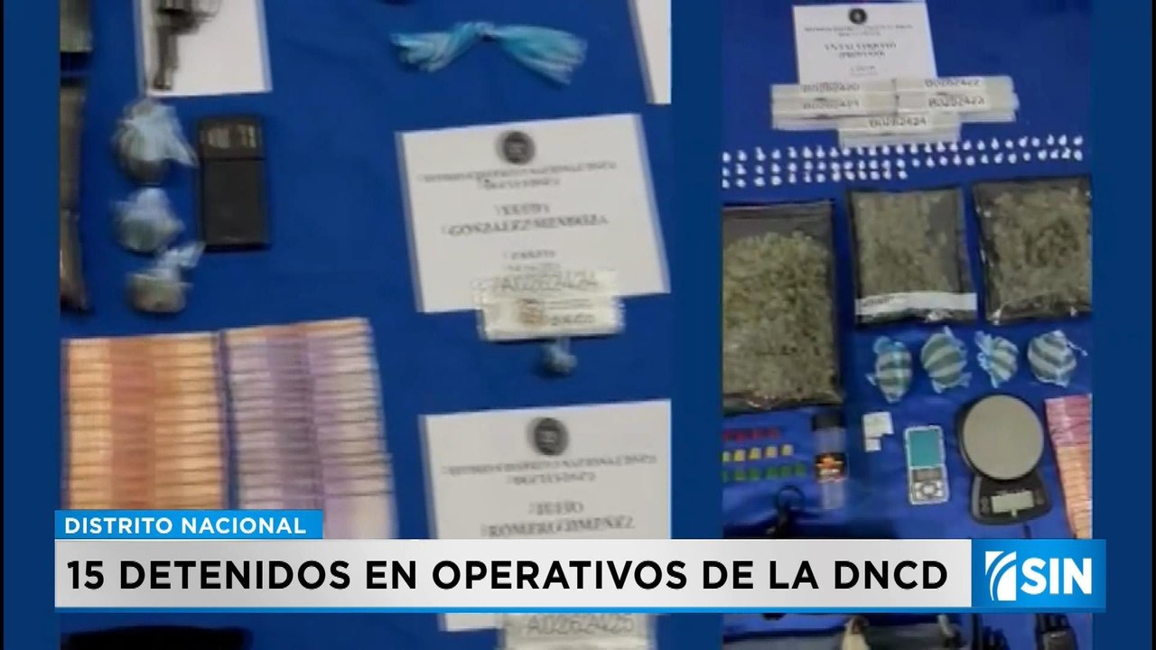 15 detenidos tras operativo del DNCD | Primera Emisión SIN