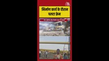 फरीदाबाद में संतुलन बिगड़ने के बाद पलटी क्रेन