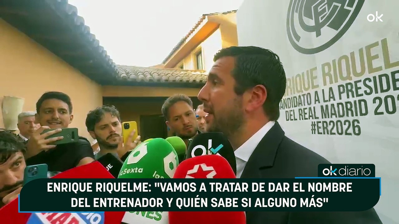 Enrique Riquelme: "Vamos a tratar de dar el nombre del entrenador y quién sabe si alguno más"