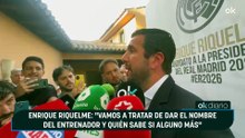 Enrique Riquelme: "Vamos a tratar de dar el nombre del entrenador y quién sabe si alguno más"