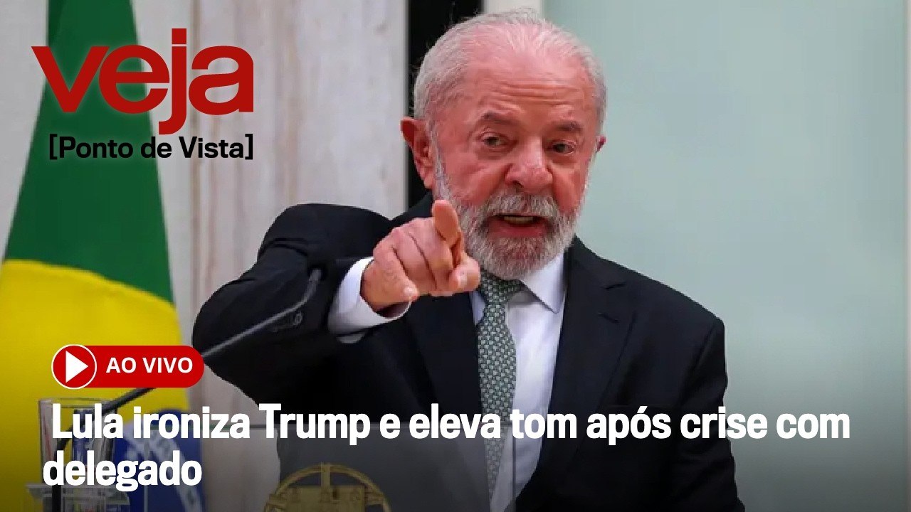 AO VIVO: Lula ironiza Trump e eleva tom após crise com delegado | Ponto de Vista