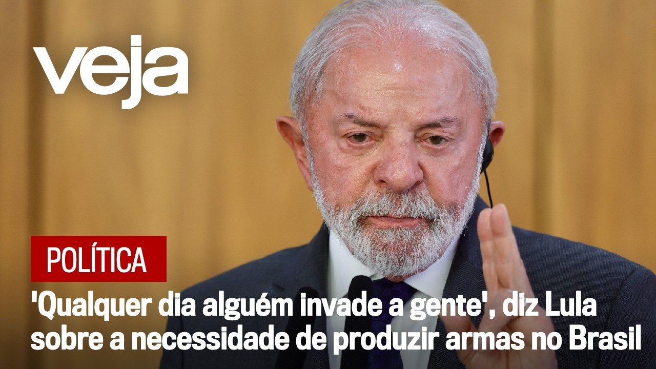 'Qualquer dia alguém invade a gente', diz Lula sobre a necessidade de produzir armas no Brasil