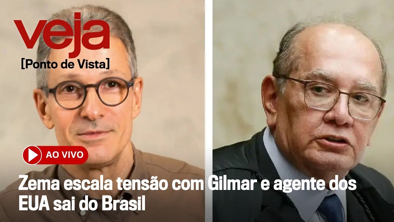 AO VIVO: Zema escala tensão com Gilmar e agente dos EUA sai do Brasil
