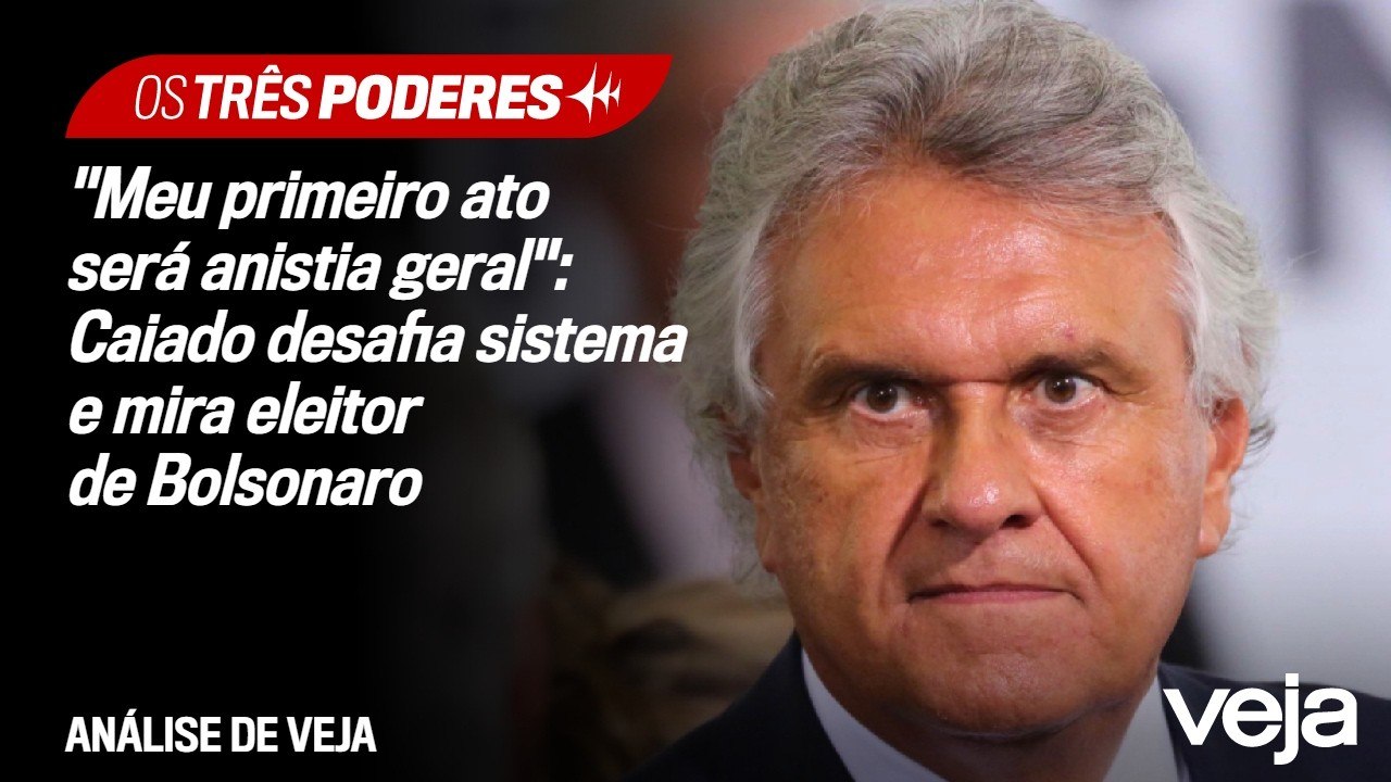 "Meu primeiro ato será anistia geral": Caiado desafia sistema e mira eleitor de Bolsonaro