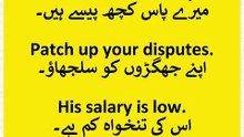 Daily Use English Sentences With Urdu Translation #kidsonlinelearningplatform