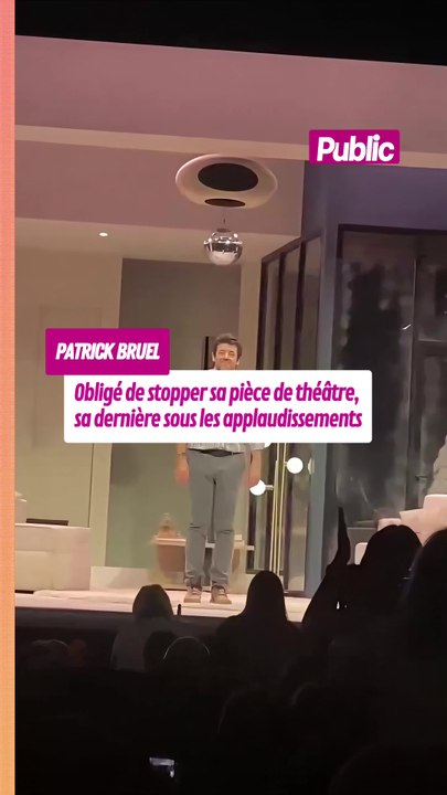 Patrick Bruel visiblement ému pour sa, peut-être, dernière scène...