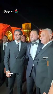 الكابتن حسام غالي في حفل زفاف نجل شقيق الفنان عماد زيادة
