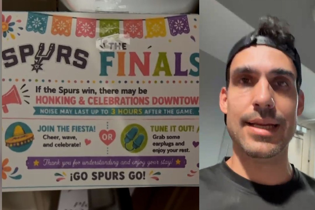 An unexpected gift for guests visiting San Antonio during the NBA Finals